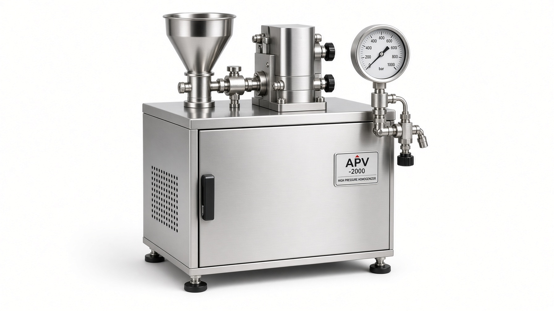 100 MPa high-pressure homogeniser