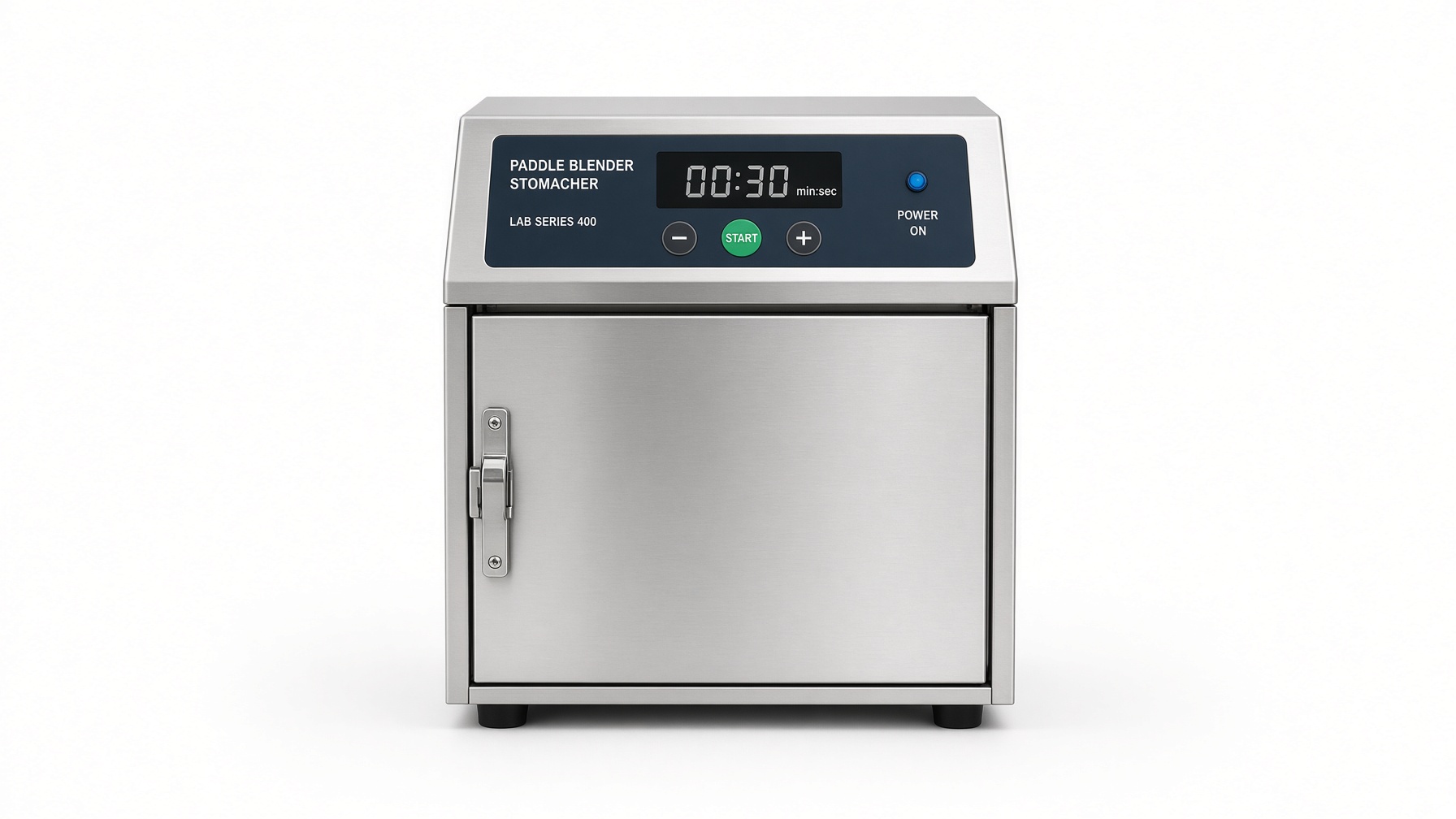 Laboratory paddle blender with closed door